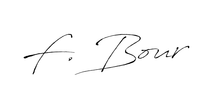 F. Bour stylish signature style. Best Handwritten Sign (Antro_Vectra) for my name. Handwritten Signature Collection Ideas for my name F. Bour. F. Bour signature style 6 images and pictures png