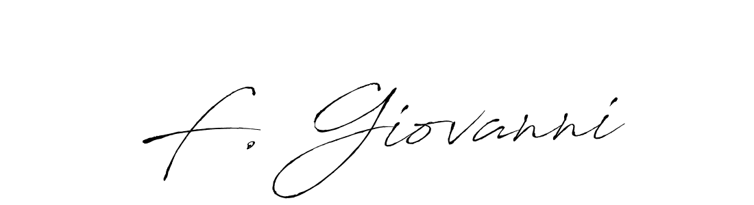 Make a beautiful signature design for name F. Giovanni. With this signature (Antro_Vectra) style, you can create a handwritten signature for free. F. Giovanni signature style 6 images and pictures png