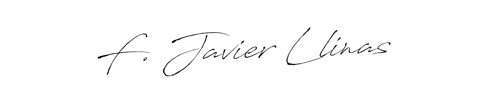 Use a signature maker to create a handwritten signature online. With this signature software, you can design (Antro_Vectra) your own signature for name F. Javier Llinas. F. Javier Llinas signature style 6 images and pictures png