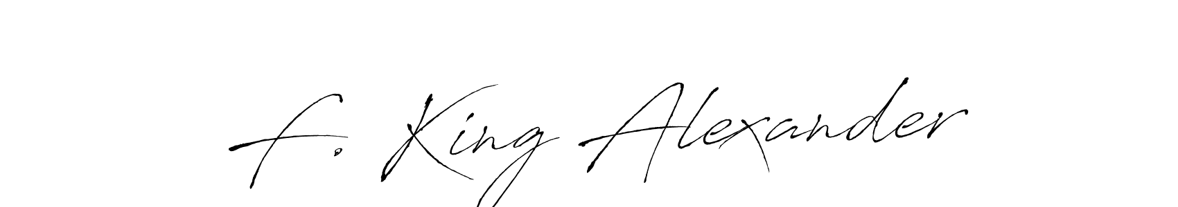 Use a signature maker to create a handwritten signature online. With this signature software, you can design (Antro_Vectra) your own signature for name F. King Alexander. F. King Alexander signature style 6 images and pictures png