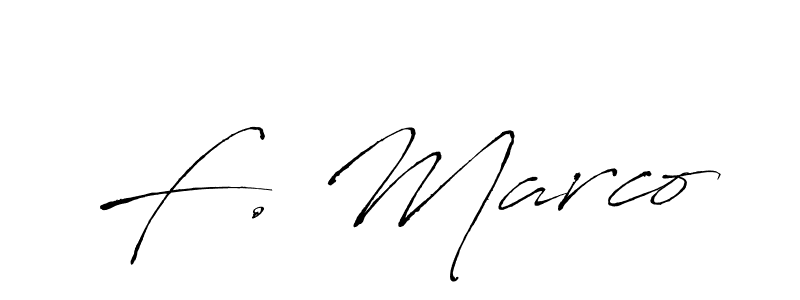 Also You can easily find your signature by using the search form. We will create F. Marco name handwritten signature images for you free of cost using Antro_Vectra sign style. F. Marco signature style 6 images and pictures png