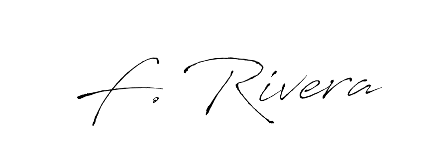 Make a beautiful signature design for name F. Rivera. With this signature (Antro_Vectra) style, you can create a handwritten signature for free. F. Rivera signature style 6 images and pictures png