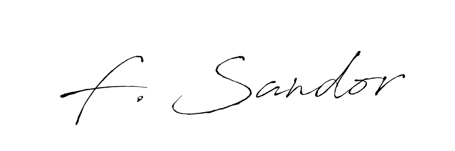 How to make F. Sandor signature? Antro_Vectra is a professional autograph style. Create handwritten signature for F. Sandor name. F. Sandor signature style 6 images and pictures png