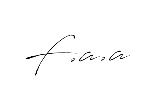 Create a beautiful signature design for name F.a.a. With this signature (Antro_Vectra) fonts, you can make a handwritten signature for free. F.a.a signature style 6 images and pictures png