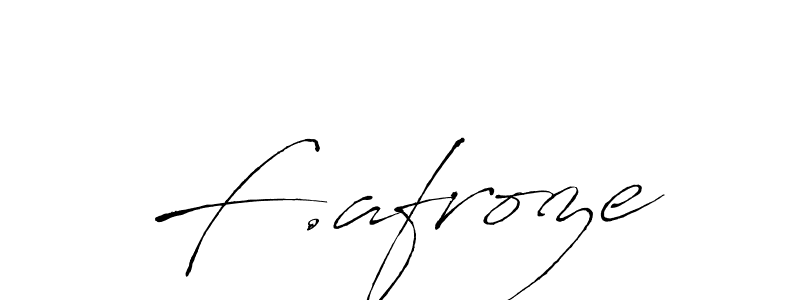 The best way (Antro_Vectra) to make a short signature is to pick only two or three words in your name. The name F.afroze include a total of six letters. For converting this name. F.afroze signature style 6 images and pictures png
