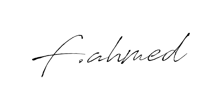 F.ahmed stylish signature style. Best Handwritten Sign (Antro_Vectra) for my name. Handwritten Signature Collection Ideas for my name F.ahmed. F.ahmed signature style 6 images and pictures png