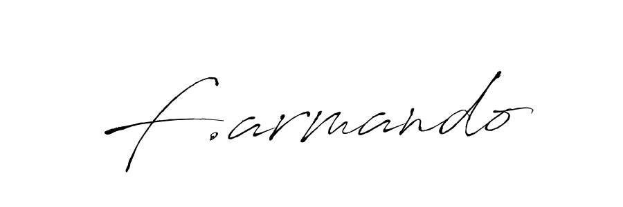 Design your own signature with our free online signature maker. With this signature software, you can create a handwritten (Antro_Vectra) signature for name F.armando. F.armando signature style 6 images and pictures png