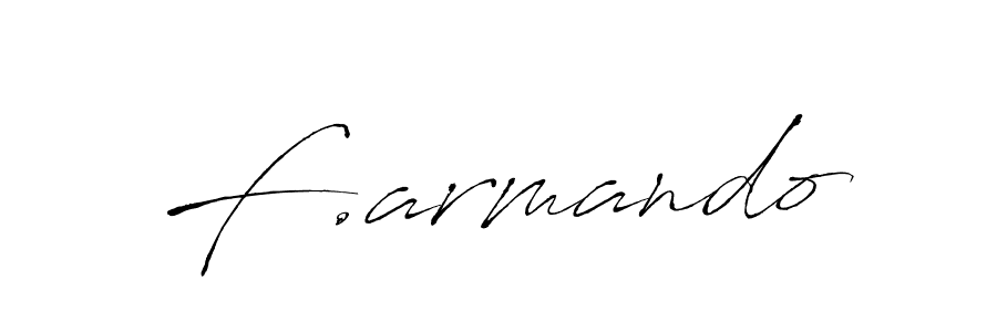 F.armando stylish signature style. Best Handwritten Sign (Antro_Vectra) for my name. Handwritten Signature Collection Ideas for my name F.armando. F.armando signature style 6 images and pictures png