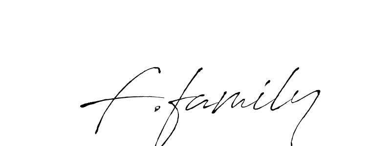 Make a beautiful signature design for name F.family. With this signature (Antro_Vectra) style, you can create a handwritten signature for free. F.family signature style 6 images and pictures png