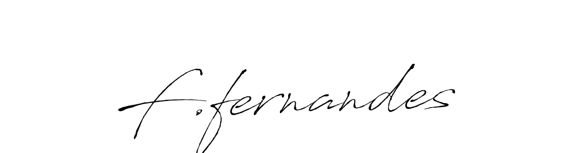 Create a beautiful signature design for name F.fernandes. With this signature (Antro_Vectra) fonts, you can make a handwritten signature for free. F.fernandes signature style 6 images and pictures png