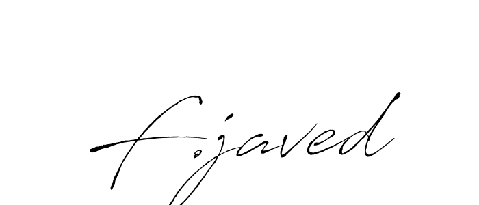 Design your own signature with our free online signature maker. With this signature software, you can create a handwritten (Antro_Vectra) signature for name F.javed. F.javed signature style 6 images and pictures png