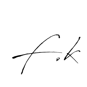 F.k stylish signature style. Best Handwritten Sign (Antro_Vectra) for my name. Handwritten Signature Collection Ideas for my name F.k. F.k signature style 6 images and pictures png