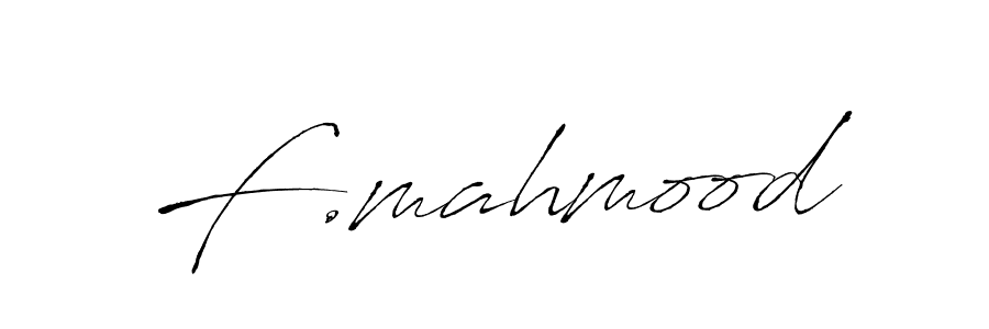 How to make F.mahmood signature? Antro_Vectra is a professional autograph style. Create handwritten signature for F.mahmood name. F.mahmood signature style 6 images and pictures png