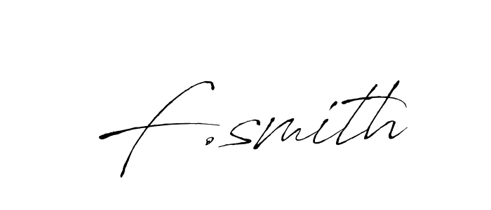 How to make F.smith signature? Antro_Vectra is a professional autograph style. Create handwritten signature for F.smith name. F.smith signature style 6 images and pictures png