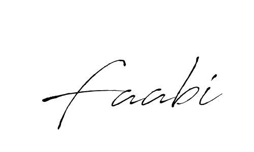 Use a signature maker to create a handwritten signature online. With this signature software, you can design (Antro_Vectra) your own signature for name Faabi. Faabi signature style 6 images and pictures png