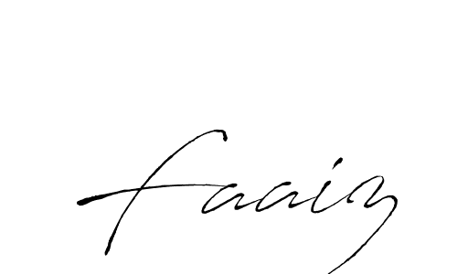 Make a beautiful signature design for name Faaiz. With this signature (Antro_Vectra) style, you can create a handwritten signature for free. Faaiz signature style 6 images and pictures png