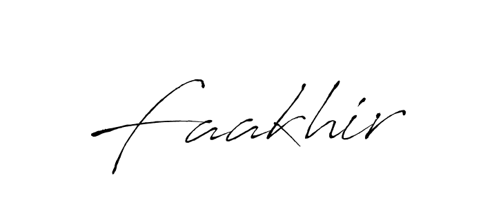 How to make Faakhir signature? Antro_Vectra is a professional autograph style. Create handwritten signature for Faakhir name. Faakhir signature style 6 images and pictures png