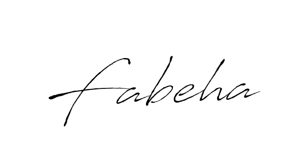 Use a signature maker to create a handwritten signature online. With this signature software, you can design (Antro_Vectra) your own signature for name Fabeha. Fabeha signature style 6 images and pictures png