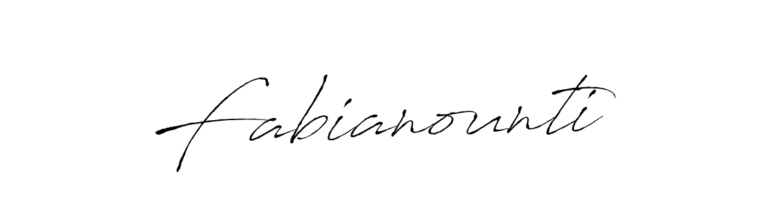 How to make Fabianounti signature? Antro_Vectra is a professional autograph style. Create handwritten signature for Fabianounti name. Fabianounti signature style 6 images and pictures png