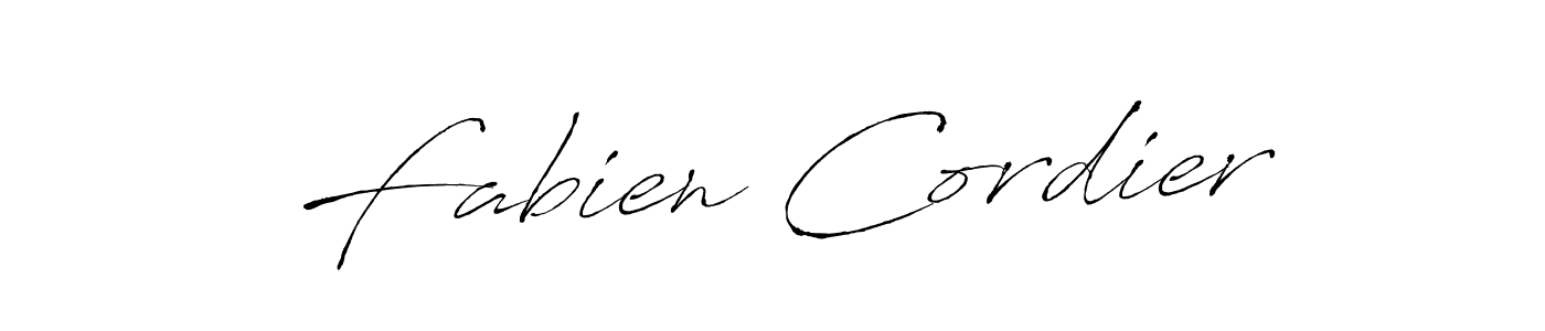 Design your own signature with our free online signature maker. With this signature software, you can create a handwritten (Antro_Vectra) signature for name Fabien Cordier. Fabien Cordier signature style 6 images and pictures png