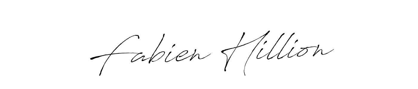 Fabien Hillion stylish signature style. Best Handwritten Sign (Antro_Vectra) for my name. Handwritten Signature Collection Ideas for my name Fabien Hillion. Fabien Hillion signature style 6 images and pictures png