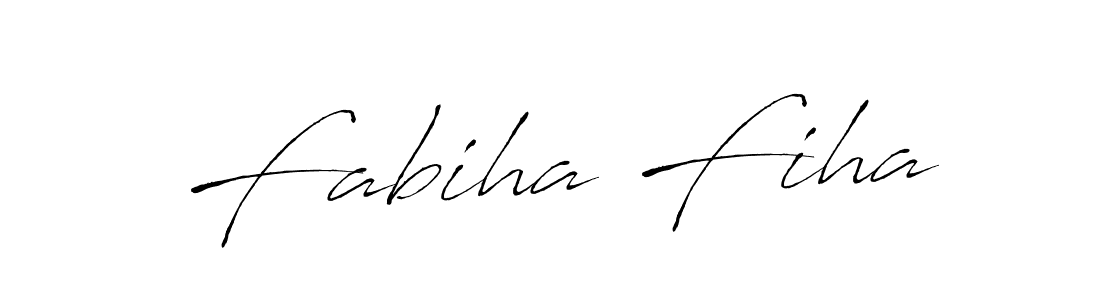 Design your own signature with our free online signature maker. With this signature software, you can create a handwritten (Antro_Vectra) signature for name Fabiha Fiha. Fabiha Fiha signature style 6 images and pictures png
