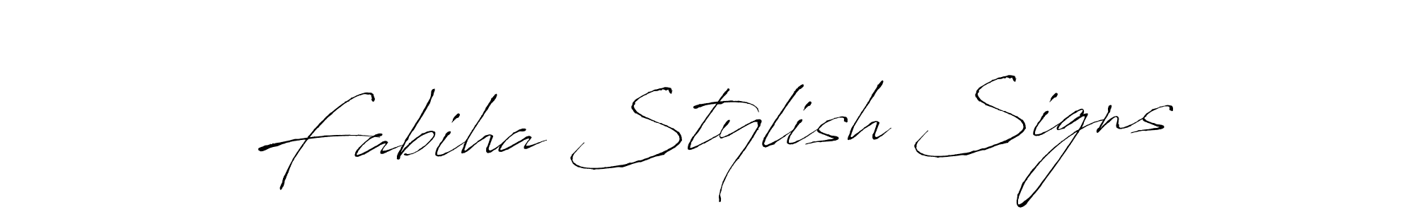 Make a beautiful signature design for name Fabiha Stylish Signs. With this signature (Antro_Vectra) style, you can create a handwritten signature for free. Fabiha Stylish Signs signature style 6 images and pictures png
