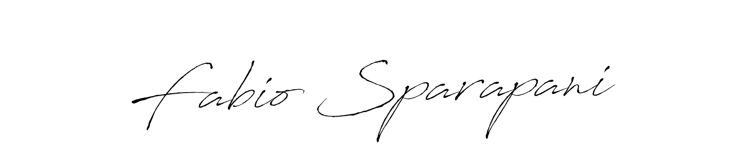 Fabio Sparapani stylish signature style. Best Handwritten Sign (Antro_Vectra) for my name. Handwritten Signature Collection Ideas for my name Fabio Sparapani. Fabio Sparapani signature style 6 images and pictures png