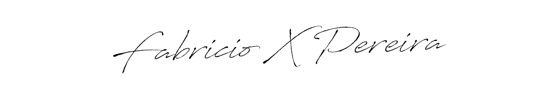 Fabricio X Pereira stylish signature style. Best Handwritten Sign (Antro_Vectra) for my name. Handwritten Signature Collection Ideas for my name Fabricio X Pereira. Fabricio X Pereira signature style 6 images and pictures png