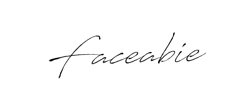 Faceabie stylish signature style. Best Handwritten Sign (Antro_Vectra) for my name. Handwritten Signature Collection Ideas for my name Faceabie. Faceabie signature style 6 images and pictures png