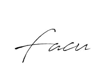 Also we have Facu name is the best signature style. Create professional handwritten signature collection using Antro_Vectra autograph style. Facu signature style 6 images and pictures png