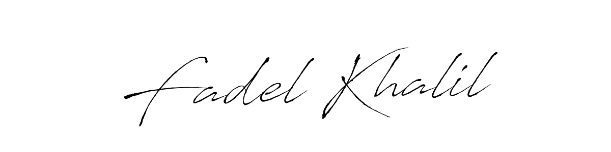 Make a beautiful signature design for name Fadel Khalil. With this signature (Antro_Vectra) style, you can create a handwritten signature for free. Fadel Khalil signature style 6 images and pictures png