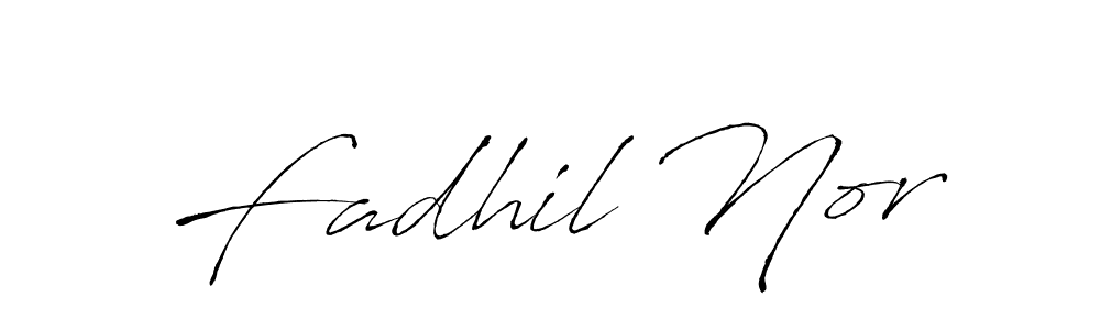 Make a beautiful signature design for name Fadhil Nor. With this signature (Antro_Vectra) style, you can create a handwritten signature for free. Fadhil Nor signature style 6 images and pictures png
