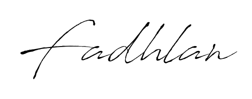 Create a beautiful signature design for name Fadhlan. With this signature (Antro_Vectra) fonts, you can make a handwritten signature for free. Fadhlan signature style 6 images and pictures png