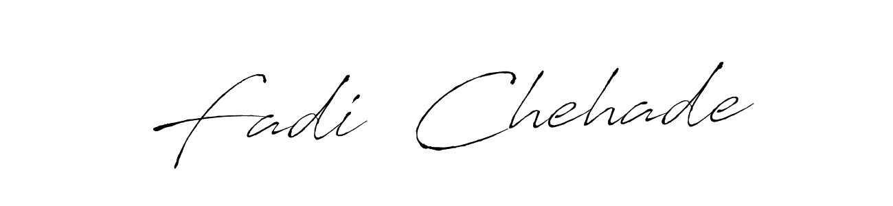 How to make Fadi  Chehade name signature. Use Antro_Vectra style for creating short signs online. This is the latest handwritten sign. Fadi  Chehade signature style 6 images and pictures png