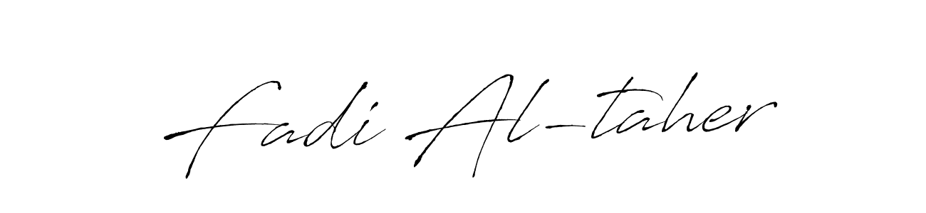 Also we have Fadi Al-taher name is the best signature style. Create professional handwritten signature collection using Antro_Vectra autograph style. Fadi Al-taher signature style 6 images and pictures png