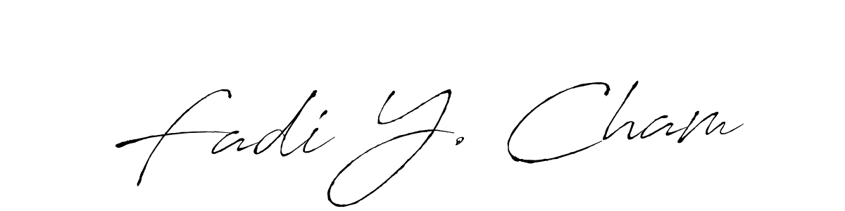 Design your own signature with our free online signature maker. With this signature software, you can create a handwritten (Antro_Vectra) signature for name Fadi Y. Cham. Fadi Y. Cham signature style 6 images and pictures png