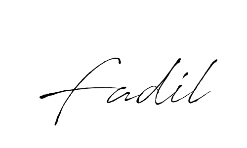 Design your own signature with our free online signature maker. With this signature software, you can create a handwritten (Antro_Vectra) signature for name Fadil. Fadil signature style 6 images and pictures png