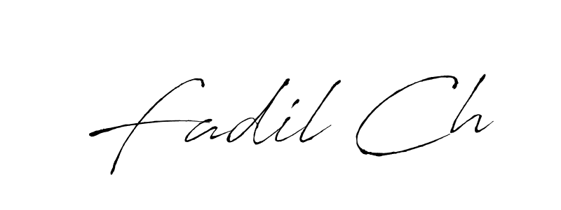 It looks lik you need a new signature style for name Fadil Ch. Design unique handwritten (Antro_Vectra) signature with our free signature maker in just a few clicks. Fadil Ch signature style 6 images and pictures png