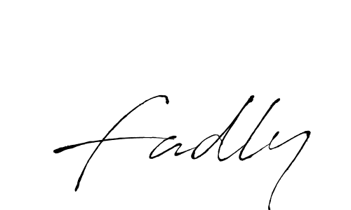 You should practise on your own different ways (Antro_Vectra) to write your name (Fadly) in signature. don't let someone else do it for you. Fadly signature style 6 images and pictures png