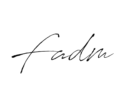 You should practise on your own different ways (Antro_Vectra) to write your name (Fadm) in signature. don't let someone else do it for you. Fadm signature style 6 images and pictures png