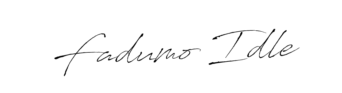 How to make Fadumo Idle signature? Antro_Vectra is a professional autograph style. Create handwritten signature for Fadumo Idle name. Fadumo Idle signature style 6 images and pictures png