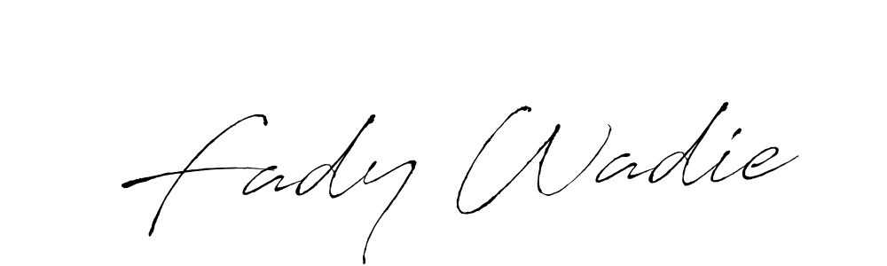 Create a beautiful signature design for name Fady Wadie. With this signature (Antro_Vectra) fonts, you can make a handwritten signature for free. Fady Wadie signature style 6 images and pictures png