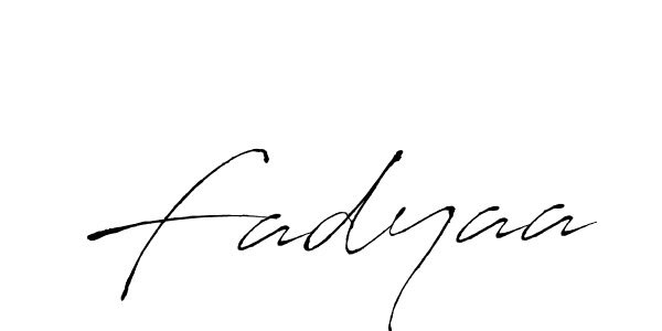 Use a signature maker to create a handwritten signature online. With this signature software, you can design (Antro_Vectra) your own signature for name Fadyaa. Fadyaa signature style 6 images and pictures png