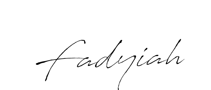 Design your own signature with our free online signature maker. With this signature software, you can create a handwritten (Antro_Vectra) signature for name Fadyiah. Fadyiah signature style 6 images and pictures png