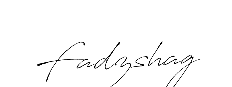 Design your own signature with our free online signature maker. With this signature software, you can create a handwritten (Antro_Vectra) signature for name Fadzshag. Fadzshag signature style 6 images and pictures png