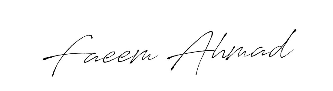 Also You can easily find your signature by using the search form. We will create Faeem Ahmad name handwritten signature images for you free of cost using Antro_Vectra sign style. Faeem Ahmad signature style 6 images and pictures png