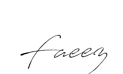 Make a beautiful signature design for name Faeez. With this signature (Antro_Vectra) style, you can create a handwritten signature for free. Faeez signature style 6 images and pictures png