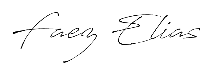 Similarly Antro_Vectra is the best handwritten signature design. Signature creator online. You can use it as an online autograph creator for name Faez Elias. Faez Elias signature style 6 images and pictures png