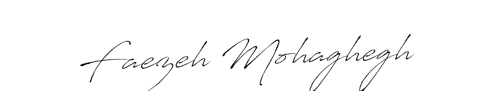 How to make Faezeh Mohaghegh name signature. Use Antro_Vectra style for creating short signs online. This is the latest handwritten sign. Faezeh Mohaghegh signature style 6 images and pictures png